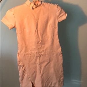 Pretty in pink body con dress